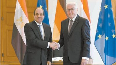 السيسي خلال لقائه بالرئيس الألماني: تعزيز التعاون مع برلين.. تجارياً واقتصادياً