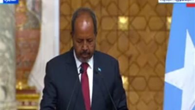 الرئيس الصومالى يشيد بعمق العلاقات التاريخية مع مصر