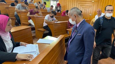 جامعة كفرالشيخ تستقبل لجنة من المجلس الأعلى للجامعات لتفقد أعمال اختبارات القدرات