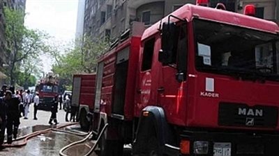 السيطرة على حريق بمبنى الشهر العقارى بالدقى