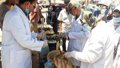 بيطري الشرقية يُحرر 199 محضر مخالفة ويضبط 3 اطنان لحوم ودجاج وأسماك فاسدة