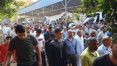تشييع جثامين أسرة كاملة فى الدقهلية لقوا مصرعهم بحادث أثناء عودتهم من شرم الشيخ
