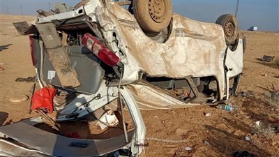 الصور الأولى لحادث مصرع وإصابة 20 شخصا من الشرقية في الإسماعيلية