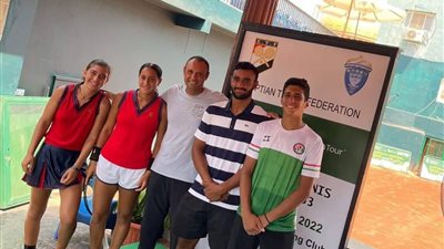 نهائى مصرى خالص فى البطولة الدولية لناشئى وناشئات التنس
