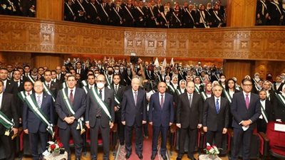 بالصور.. أعضاء هيئة قضايا الدولة الجدد يؤدون اليمين القانونية أمام وزير العدل بحضور رئيس الهيئة