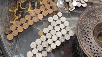 الداخلية تضبط متهما وبحوزته عدد كبير من القطع والعملات الأثرية بالمنيا