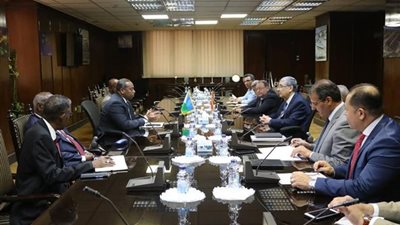 شاكر يستقبل وزير الطاقة الجيبوتي لبحث سبل دعم وتعزيز التعاون بين البلدين