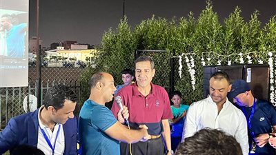 سيد باروكي السباح العالمي بالزعانف يزور مركز شباب العاشر من رمضان