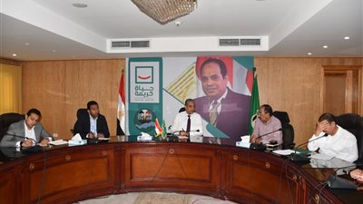 الانصارى يعقد اجتماعاً عاجلاً لتحديد الطرق المزمع رصفها بالفيوم