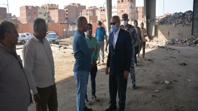 الهجان يتابع اصلاح الهبوط الارضي بطريق الرياح التوفيقي ببنها.. صور