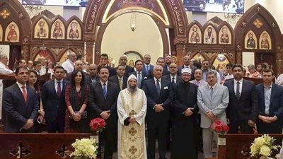 مشاركة واسعة من الجالية فى احتفالية الكنيسة القبطية باليوم المصرى