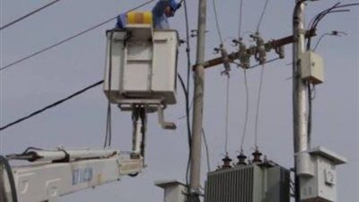 قطع الكهرباء عن ١٣ منطقة بمركز طوخ غدا