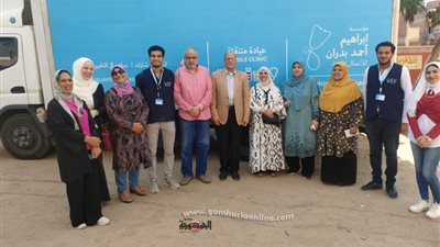 علاج مجانى ل ١٢١٥ مواطنا فى قافلة طبية مجانية بههيا
