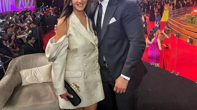 بكلمات رقيقة..دنيا سمير غانم تتألق من مهرجان الدراما برفقة رامى رضوان