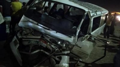 أصابة 10 أشخاص ومصرع اخر فى انقلاب ميكروباص بطريق أبو سمبل