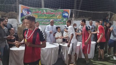 عزبة البوصة بطلا لدورى مستقبل وطن بأبوتشت