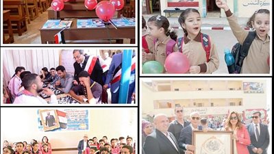 الطلاب والمعلمون في عيد.. بالعام الدراسي الجديد