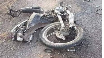 إصابة 4 فى تصادم دراجة بخارية بميكروباص ببني سويف