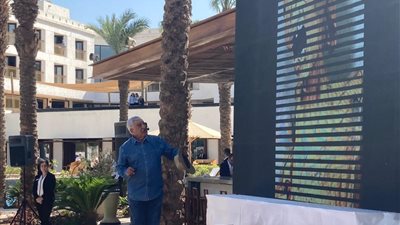 وفد إيطالى رفيع المستوى فى محاضرة عن أسرار الأقصر للدكتور زاهى حواس