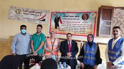 ٦٠٩ مستفيد من المشروع التنموي البيئي لجامعة مدينة السادات بكوم الضبع