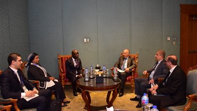 الدكتور سويلم يلتقى بوزراء الرى والمياه بدول السودان والسنغال ولبنان