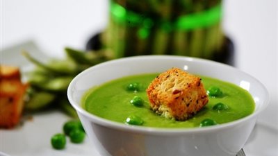 طريقة عمل شوربة البازلاء