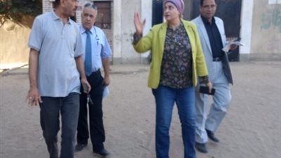 مدير تعليم القليوبية تتابع سير العملية التعليمية بالقناطر الخيرية