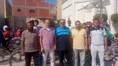 إدارة المنيا تشارك في ماراثون الدراجات الهوائية