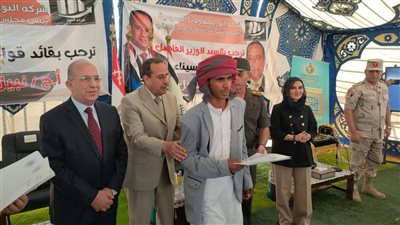 افتتاح ٥٥ منزل بدوي ومسجد بمنطقة وسط سيناء