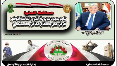 محافظ المنيا : تعيين 747 شابا وفتاة خلال شهر سبتمبر الماضى