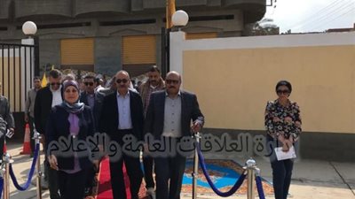 افتتاح محطة رفع الصرف الصحي الرئيسية بقرية الواصفية في الإسماعيلية