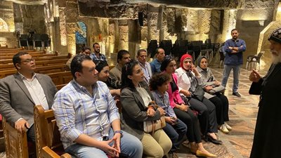 تنسيقية شباب الأحزاب تنظم زيارة الي دير العذراء بقرية درنكة بأسيوط