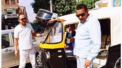 مصادرة مكبرات الصوت من مركبات التوكتوك في التل الكبير بالإسماعيلية