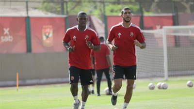 مران الاهلى.. ديانج يواصل تنفيذ برنامجه التأهيلى