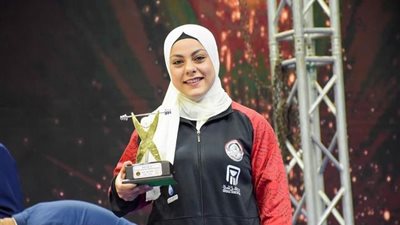 سارة سمير افضل لاعبة في بطولة افريقيا لرفع الاثقال