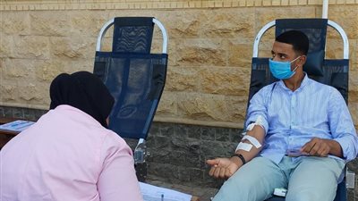 جامعة بنى سويف التكنولوجية تنظم حملة للتبرع بالدم