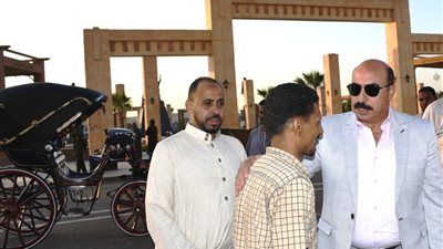 محافظ أسوان يتفقد نموذج التطوير والتجميل لأكثر من 100 عربة حنطور
