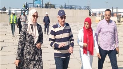 رئيس مياه القليوبية يتابع أعمال التشغيل بمحطة سرياقوس المرشحة