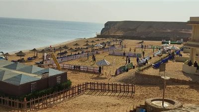 فوز ثالث لنادي المنيا لكرة الطائرة الشاطئية امام نظيره نادي الشم