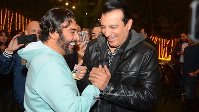 هشام عباس وإيهاب توفيق وكاريكا في عيد ميلاد حميد الشاعري.. صور