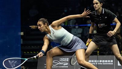 نوران جوهر وهانيا الحمامي في نصف نهائي بطولة هونج كونج للإسكواش