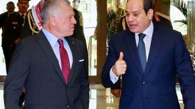 ملك الأردن لـ الرئيس السيسي: حريصون على الاستفادة من جهود مصر التنموية في كافة المجالات