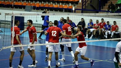 رجال طائرة الأهلي يفوز على مصر للبترول في الدوري