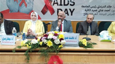 افتتاح مؤتمر اليوم العلمى لمرض الإيدز بطب الزقازيق ..صور