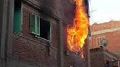 إصابة ٤ أشخاص بإختناق فى حريق منزل بالشرقية