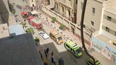 حريق محدود بمطرانية بنى سويف
