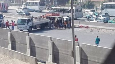 أصابة ٥ أشخاص فى حادثين ببنى سويف