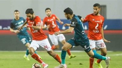 الأهلى متفوقًا على إنبى بهدف الشحات فى الشوط الأول