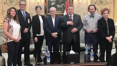 وكيل مجلس النواب يستقبل رئيس مجلس الشيوخ الكندى