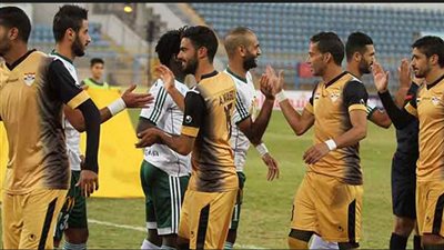 كريم لالا يحرز هدف التعادل للانتاج امام المصرى